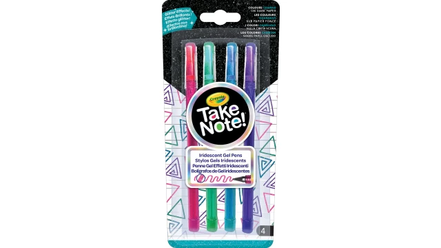 Crayola Take Note glitter gelpennen 4 stuks