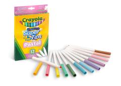 Crayola 12 Supertips pastelkleuren