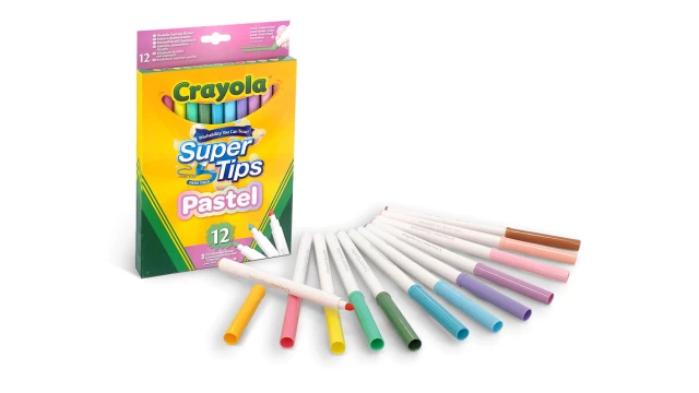 Crayola 12 Supertips pastelkleuren