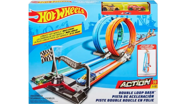 Hot Wheels Action - Double loopings speelset