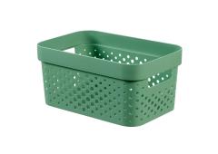 Curver Infinity Opbergbox dots 4,5L - 100% recycled z.groen