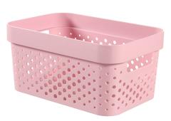 Curver infinity box dots 4,5L chalk pink - 100% recycled