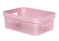 Curver infinity box dots 11L chalk pink 100% recycled