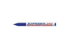 Schneider permanent marker 240 ronde punt blauw 10st.