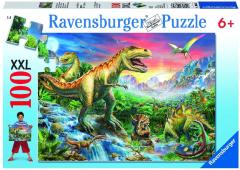 Puzzel 100 XXL Bij de dinosaurussen