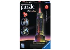 Puzzel gebouwen 216 stukjes Empire State Building bij nacht