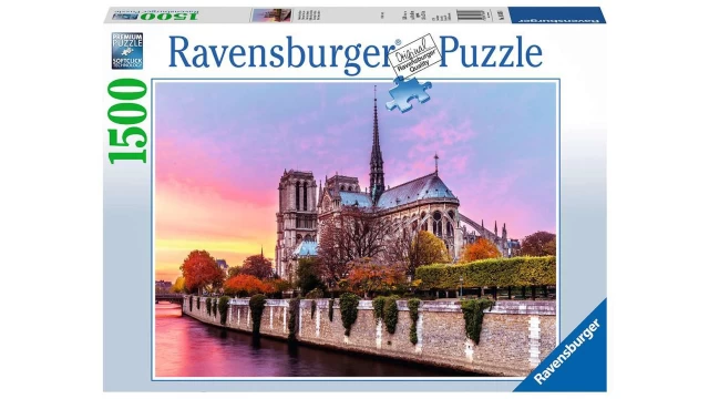 Puzzel 1500 stukjes Schilderachtige Notre Dame