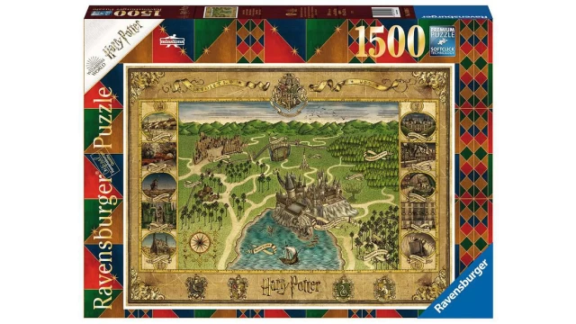 Puzzel 1500 stukjes Harry Potter Hogwarts Map