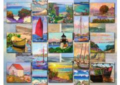 Puzzel 1500 stukjes Coastal Collage