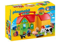 Playmobil 1.2.3. Meeneemboerderij met dieren
