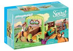 Playmobil Spirit Lucy en Spirit met paardenbox