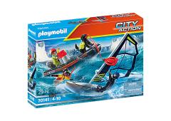 Playmobil City Action redding poolglijder en rub. speedboot