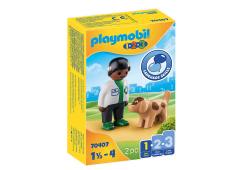 Playmobil 1.2.3. Dierenarts met hond