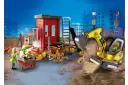 Playmobil City Action Mini graafmachine met bouwonderdeel
