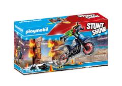 Playmobil Stuntshow Motor met vuurmuur
