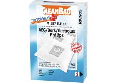 CleanBag M187ELE11 AEG/Philips S-Bag Mirco+ 4 stuks