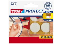 Tesa Beschermvilt rond 26mm 9 stuks wit