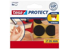 Tesa Beschermvilt rond 26mm 9 stuks bruin