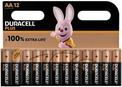 Batterij Duracell Alkaline Plus AA bls12