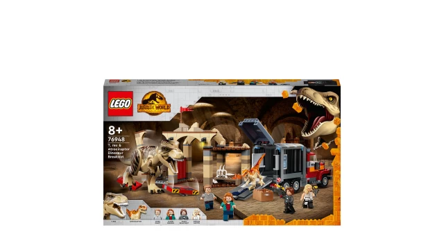 LEGO Jurrasic World T. Rex en Atrociraptor Dino Breakout