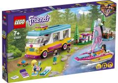 LEGO Friends Boscamper en zeilboot
