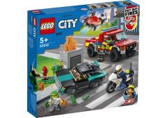LEGO City Brandweer en Politie achtervolging