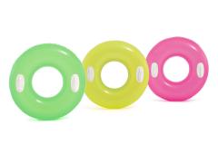 Intex neon zwemband met handvat 76cm 3 kleuren