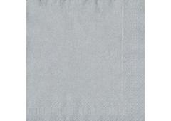 Duni servetten Silver 33x33cm
