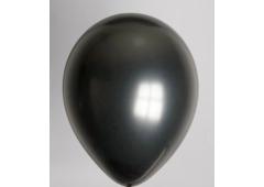 Zak met 100 ballons no. 12 metallic zwart
