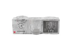 Bormioli Diamond Waterglas 30,5 cl set 3 stuks