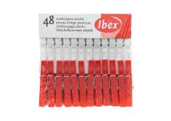 Ibex wasknijpers 48 stuks plastic