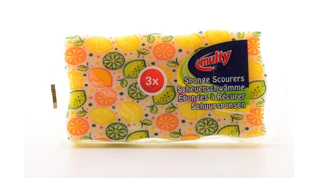 Multy schuurspons citroen 3 stuks