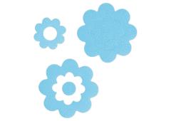 Sealskin Zelfklevende antislip stickers bloem 7 stuks blauw