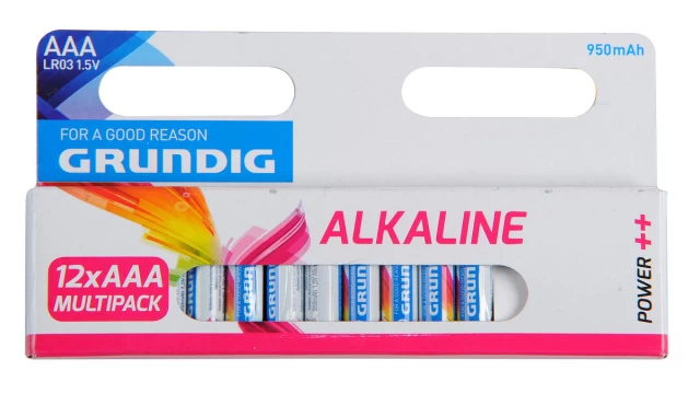 Grundig Alkaline Batterij AAA 12-pack