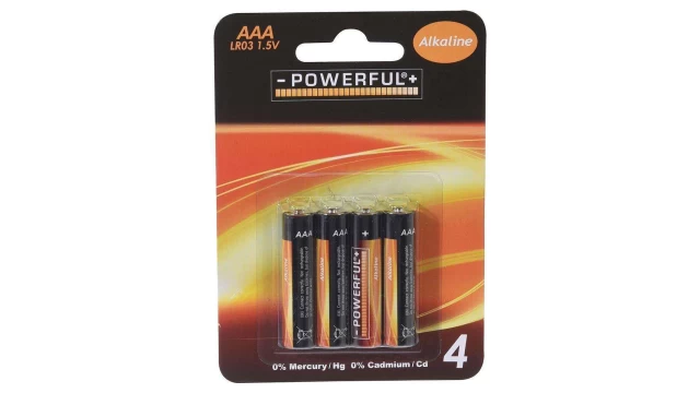 Batterijen Powerful Alkaline AAA bls4