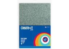 Create-It Foam glitter 4 vel A4