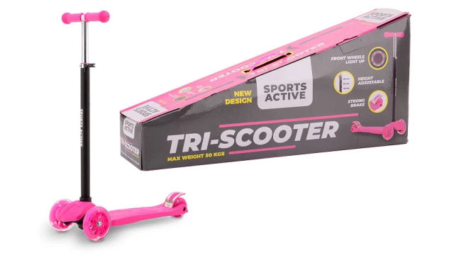 Sports Active Tri-scooter roze/zwart