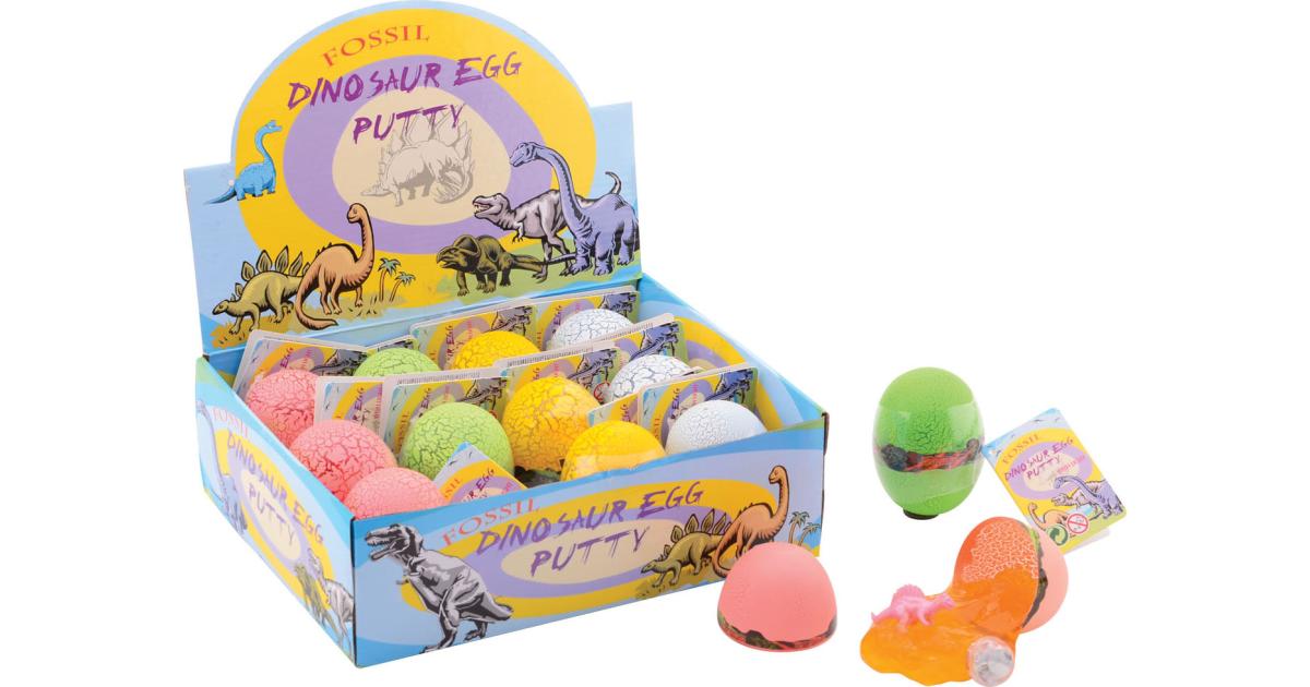 Fossil dinosaur egg putty met licht 4 assorti Cilgro B.V.
