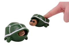 Squeeze en Pop schildpadden in display, 2
