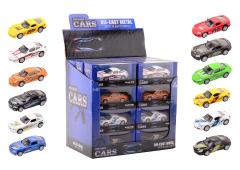 Super Cars die-cast 1:43 auto 12 assorti in display