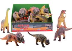 Animal World Dinosaurussen soft 26-38 cm 6 assorti