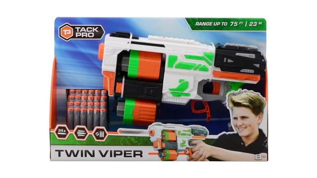 Tack Pro Twin Viper met 24 darts, 35 cm