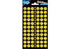 Totum Twinkle Stickers Glitter Sheet Crazy Yellow Faces