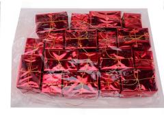 Pakjesguirlande rood 7x7-12x8 1.8m