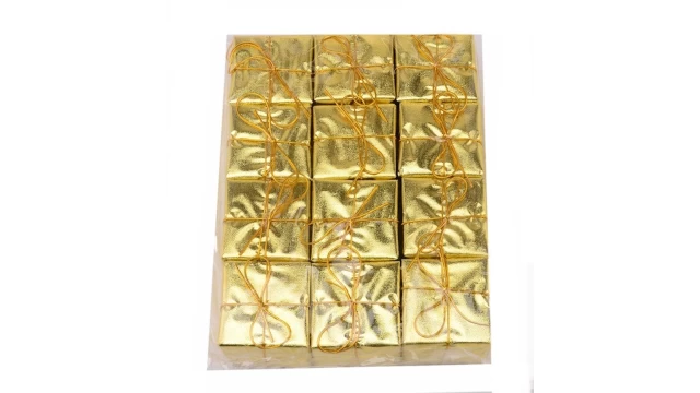 Pakjesguirlande goud 7x7 3.7m
