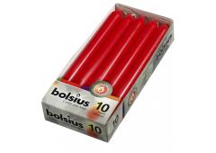 Bolsius dinerkaars 230/20 10 stuks rood