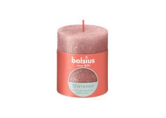 Bolsius Rustiek stompkaars Shimmer 80/68 - Pink