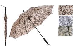Paraplu 23 inch dierenprint assorti